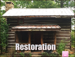 Historic Log Cabin Restoration  Kingsland, Georgia